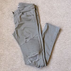 Biker Stacked Skinny Jeans
